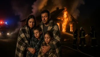 Серьёзный пожар в Ростовской области: дом полностью уничтожен, но жертв удалось избежать