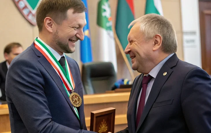 Мэр Новосибирска наградил Дмитрия Асанцева за вклад в развитие города