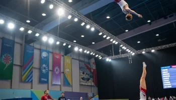 В Барнауле успешно прошло первенство Алтайского края по воздушной гимнастике