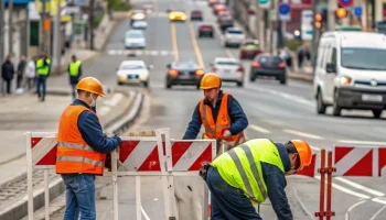 Временное закрытие движения на улице Малышева в Екатеринбурге