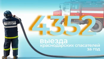Кубанские спасатели совершили более 4300 выездов в 2025 году