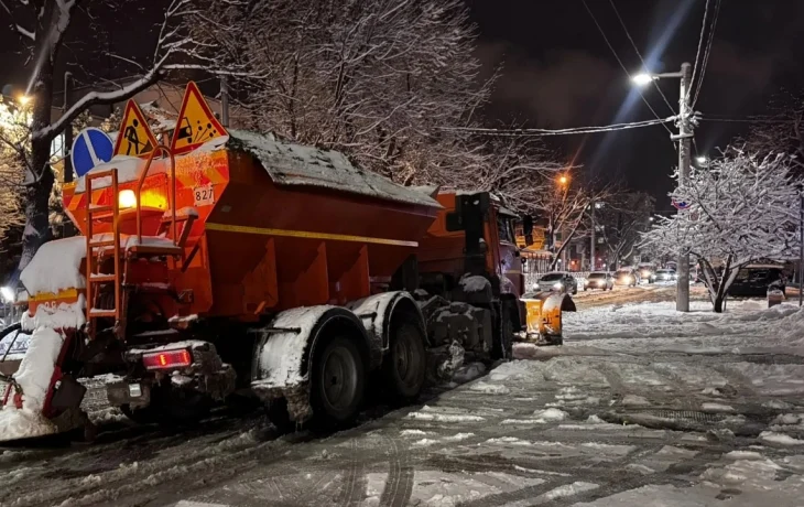 Краснодар готовится к новым снегопадам: круглосуточная работа спецтехники