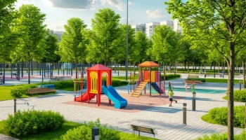 Обновление сквера Чепеги и спортивной площадки в Краснодаре