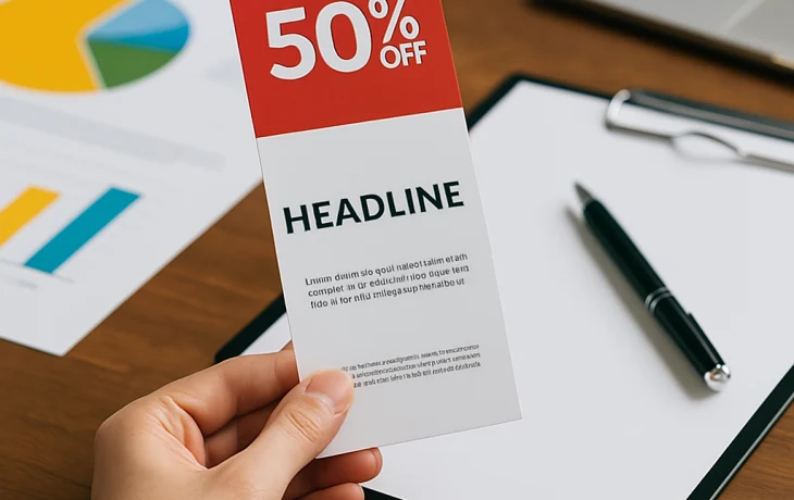 Маленькая деталь для большого маркетинга - рекламная листовка Маленькая деталь для большого маркетинга - рекламная листовка