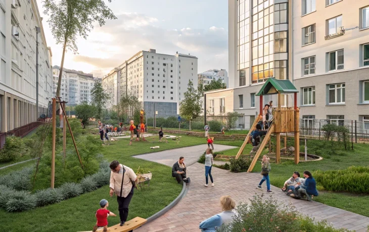 Екатеринбург: завершено благоустройство трёх дворовых территорий в рамках федеральной программы