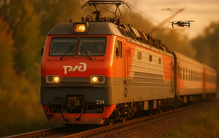 Массовая задержка поездов в Ростове-на-Дону из-за атаки дронов 22 августа 2025 года