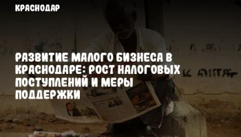 Развитие малого бизнеса в Краснодаре: рост налоговых поступлений и меры поддержки