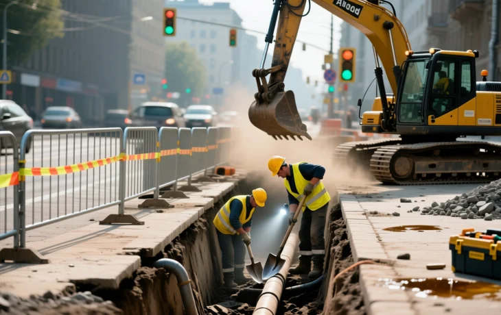 Ограничение движения на ул. Карасунской в Краснодаре из-за замены водопровода