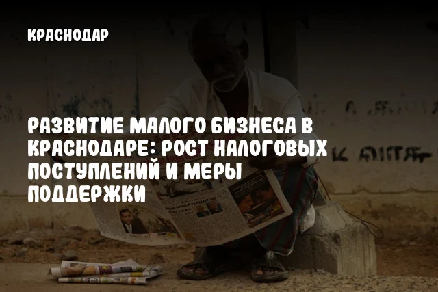 Развитие малого бизнеса в Краснодаре: рост налоговых поступлений и меры поддержки