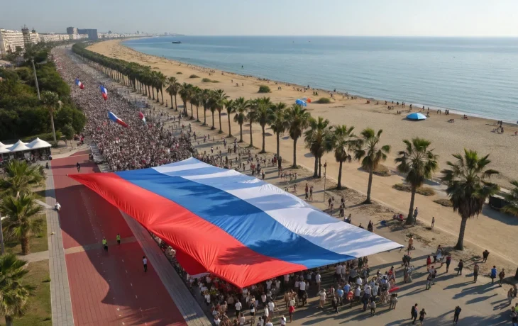 Масштабная утренняя зарядка в Махачкале: патриотизм и спорт объединяют тысячи