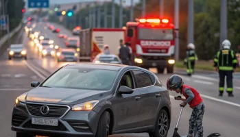 Серьезное ДТП в Казани: Водитель Kia Sportage сбил ребенка на пешеходном переходе