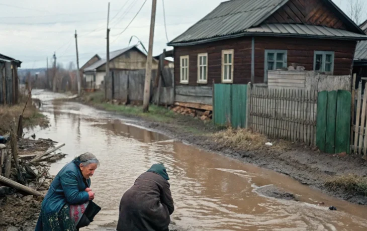 Крупная авария в поселке Артем: улицы затоплены канализационными стоками Крупная авария в поселке Артем: улицы затоплены канализационными стоками