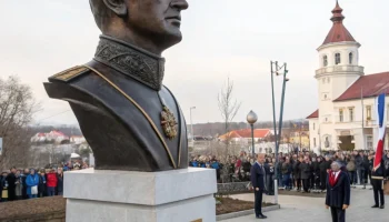 В Горячем Ключе открыт бюст великому князю Михаилу Романову