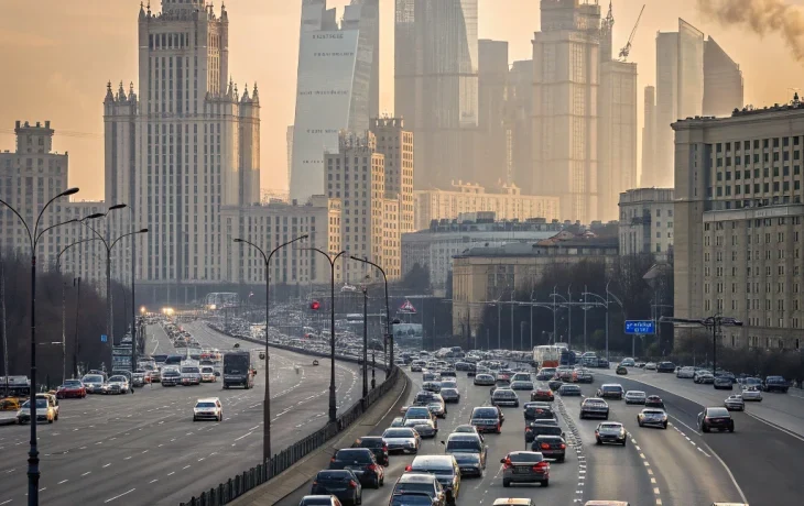 Критическая пробка в Москве: уровень загруженности достиг 7 баллов