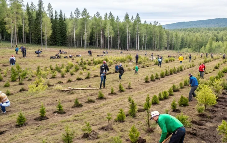 В Алтайском крае высажено 850 тысяч деревьев в рамках акции «Сохраним лес»