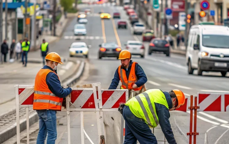 Временное закрытие движения на улице Малышева в Екатеринбурге