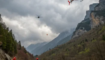 Четвертый день поисков пропавшего туриста на хребте Аибга