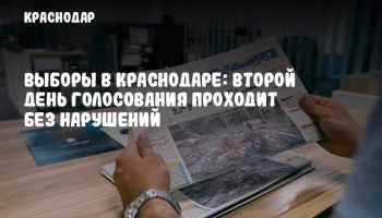 Выборы в Краснодаре: второй день голосования проходит без нарушений