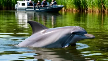 Афалина заплыла в реку Бейсуг: состояние дельфина и действия специалистов
