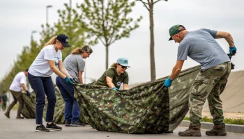Волонтеры Адыгеи передали маскировочные сети бойцам СВО