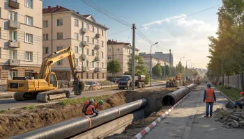 Капремонт теплосетей начался в Новокубанске по нацпроекту