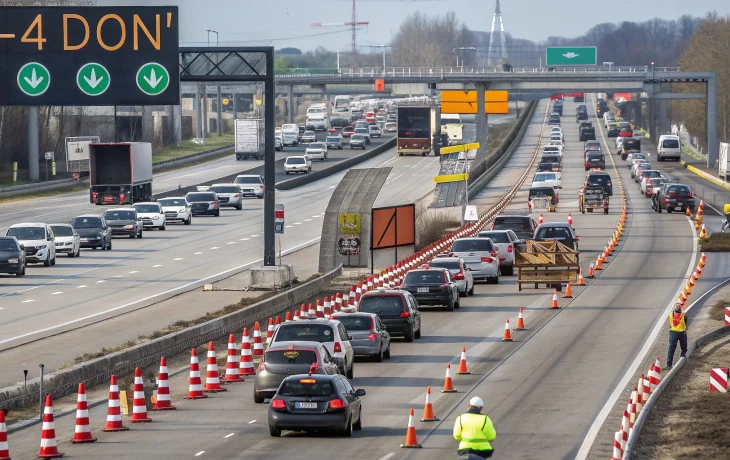 На трассе М-4 "Дон" под Горячим Ключом образовались пробки