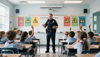 Полицейские провели урок безопасности в белореченских школах