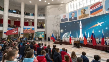 Жители Ильского отметили День космонавтики патриотическим концертом
