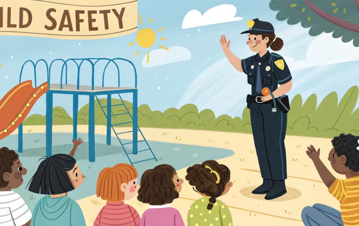 Полицейские Приморско-Ахтарска провели урок безопасности для детей