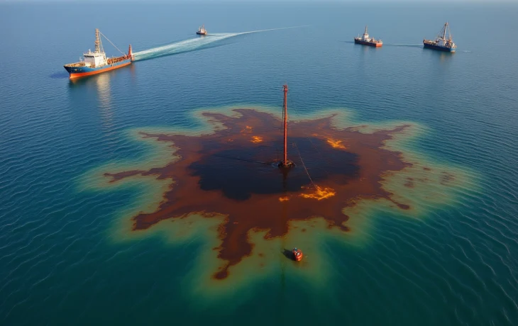 Площадь нефтяного пятна в Черном море сократилась до 100 кв км