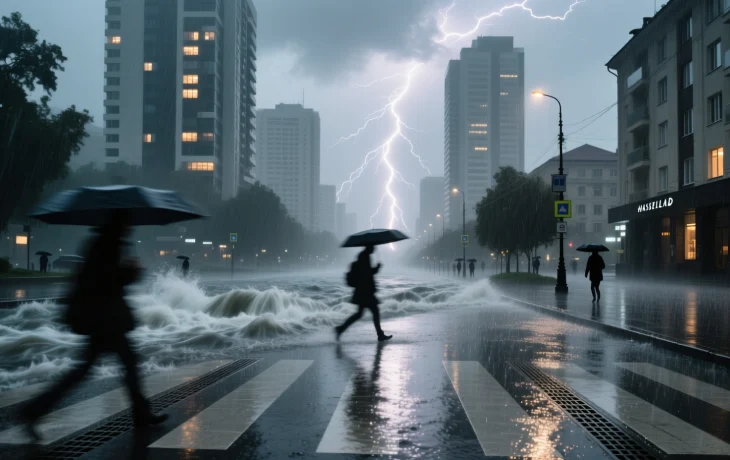 Рекордные осадки обрушились на Сочи за ночь выпало более 40 месячных норм