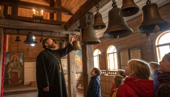 В Медведовском храме прошел концерт фронтового звонаря Вадима Мартового