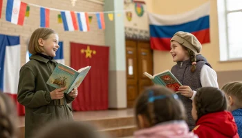 Детям Кущевской подарили книги и уроки патриотизма