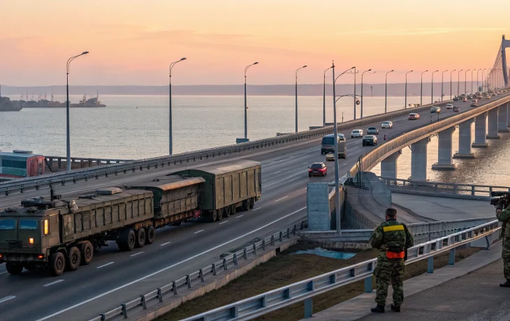 Обстановка на подъездах к Крымскому мосту остается стабильной