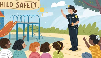 Полицейские Приморско-Ахтарска провели урок безопасности для детей