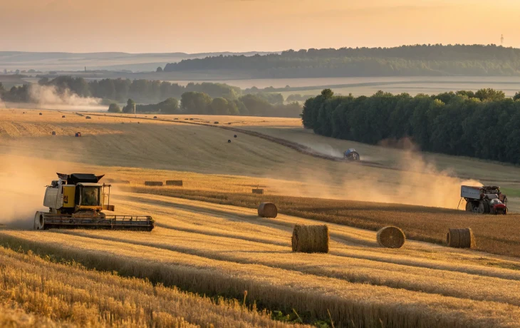 Курганинские аграрии собрали 75% урожая зерновых