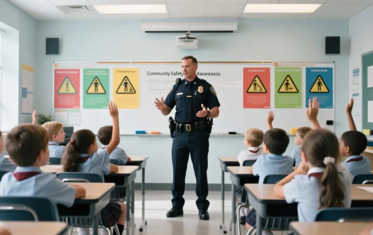 Полицейские провели урок безопасности в белореченских школах