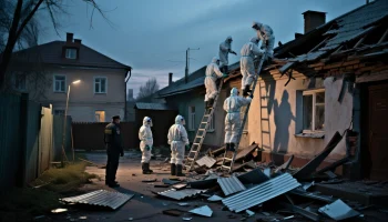 Обломки БПЛА повредили строения в 17 дворах Славянска-на-Кубани