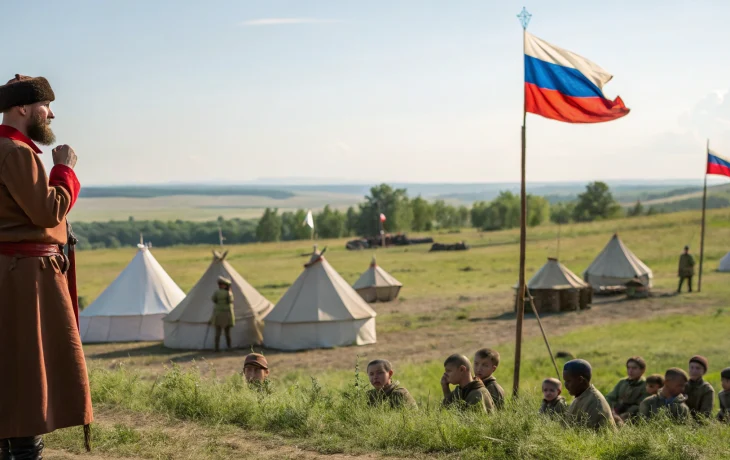 "Казачья патриотическая смена стартовала в «Топольке» "Казачья патриотическая смена стартовала в «Топольке»