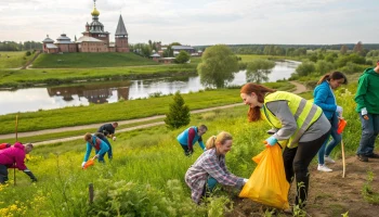 Экоакция "Вода России" в Успенском собрала 60 волонтёров