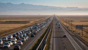 Пробки на трассе М-4 Дон к курортам Краснодарского края растянулись почти на 30 км