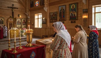 «Эстафета Памяти» в Крыловской: патриотическая акция в Екатерининском храме