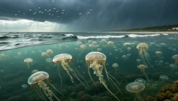 Азовское море может стать заливом Черного из-за нашествия медуз