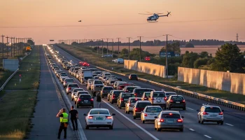 Затор парализовал трассу Дон у Горячего Ключа