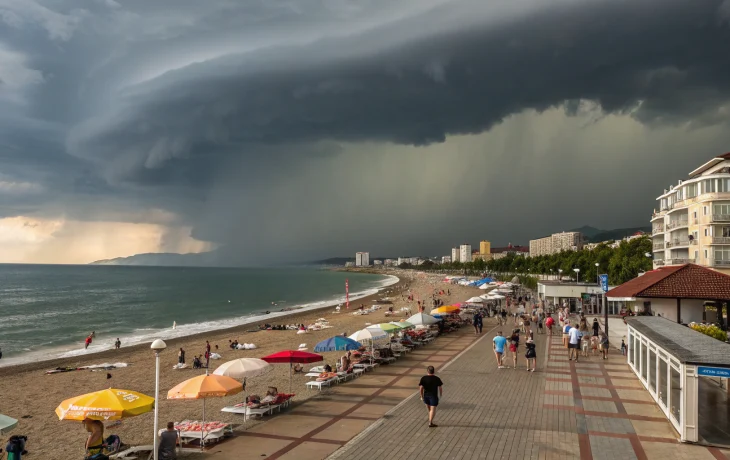 Жара спровоцирует ливни на южных курортах России