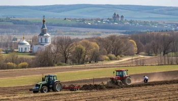Обработка полей в Динском районе с 22 апреля