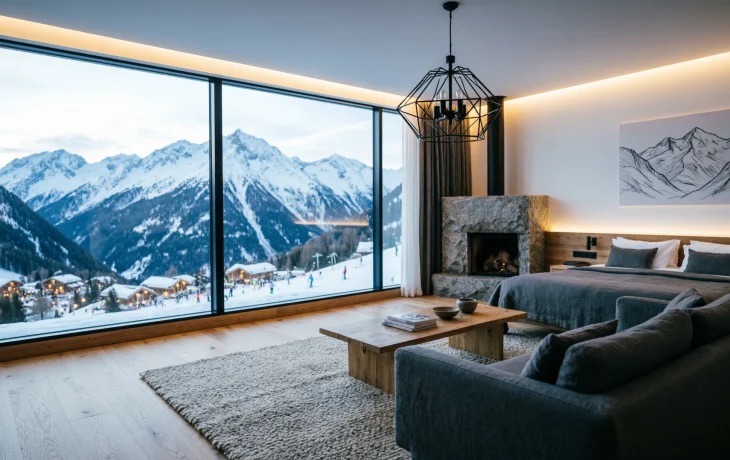 Апартаменты с видом на горы Вершина, доходная недвижимость в Красной Поляне