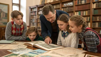 Юные краеведы изучали культурное наследие в Петровской библиотеке