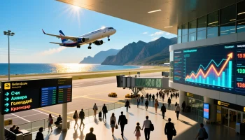 Аэропорт Геленджик бьет рекорды пассажиропотока на фоне курортного бума в Краснодарском крае