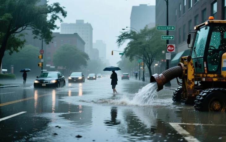 Ливень затопил улицы Краснодара коммунальные службы устраняют последствия